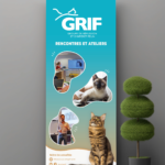 Roll up banner mockup- GRIF Rencontres