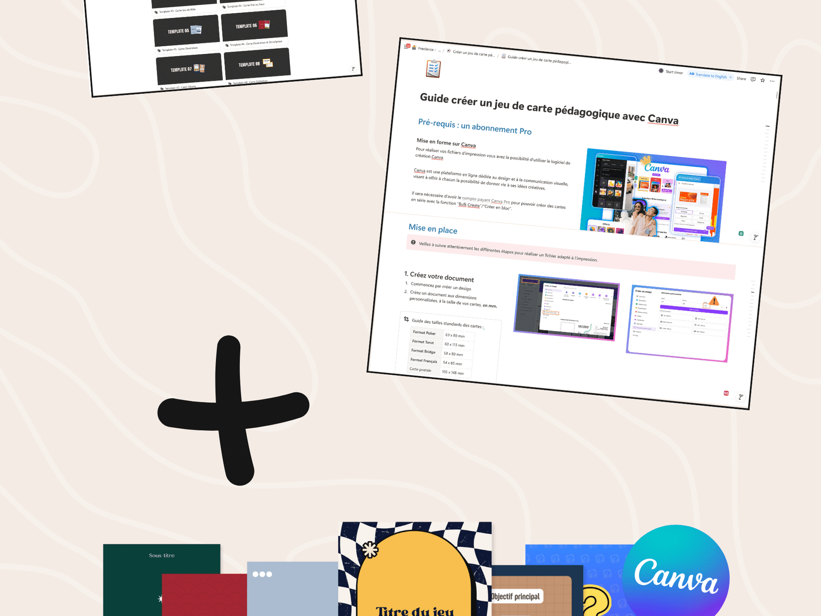 Kit Canva Cartes Express