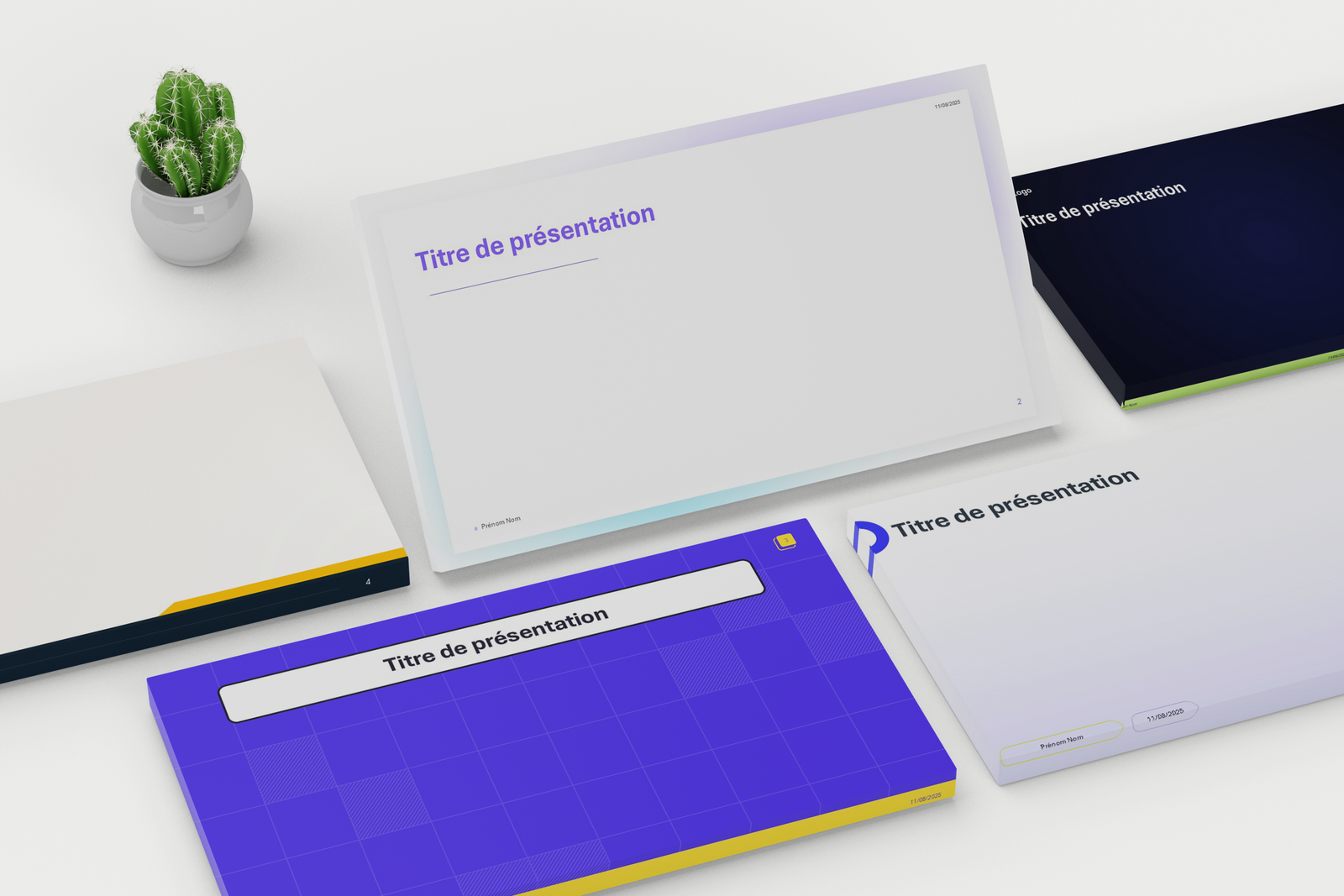 SlideStart – Pack Gratuit de 5 Arrière-plans PowerPoint Pro